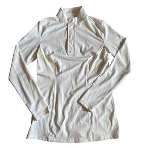 Women’s Sync Equestrian White Elevate CoolTech Top Long Sleeve Shirt Size XL